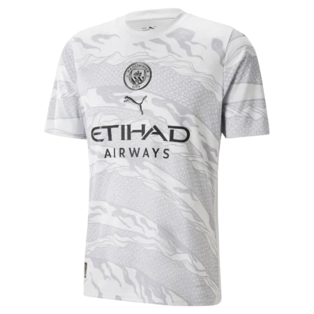 Camisa Manchester City Branca Dragão de Madeira 2024/25 Masculina