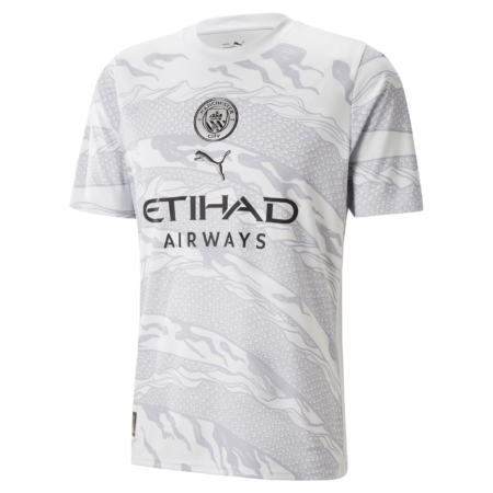 Camisa Manchester City Branca Dragão de Madeira 2024/25 Jogador