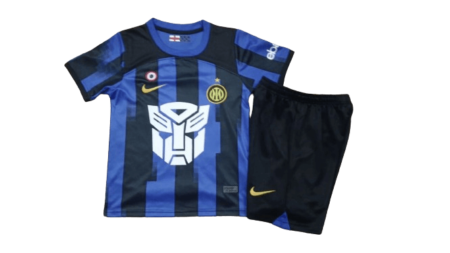 Kit Infantil Inter de Milão Transformers Home Azul 2023/24 Unissex