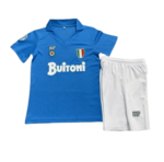 Kit Infantil Napoli Azul Home 1987/88 Unissex
