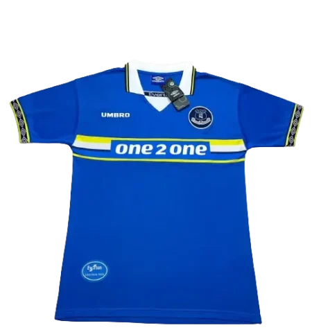 Camisa Leicester Retrô Azul Home 1997 Masculina