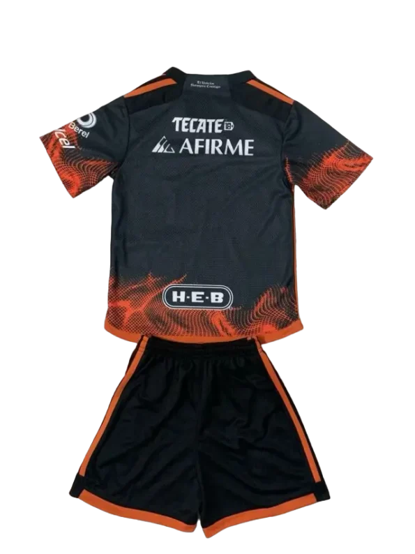 Kit Infantil Tigres UNL III Preta/Laranja 2023/24 Unissex