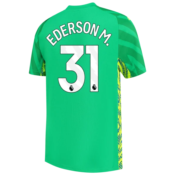 Kit Infantil Ederson #31 Manchester City Verde 2023/24