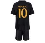 Kit Infantil Modrić #10 Real Madrid III Preta 2023/24