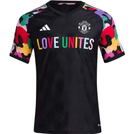 Camisa Manchester United Love Unites Preta 2023/24 Masculina