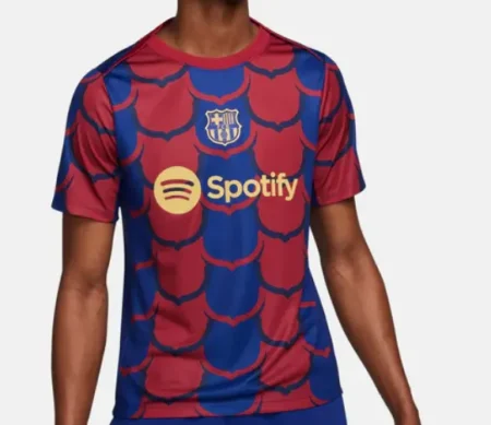 Camisa Barcelona Pré-jogo Vermelha 2024/25 Masculina