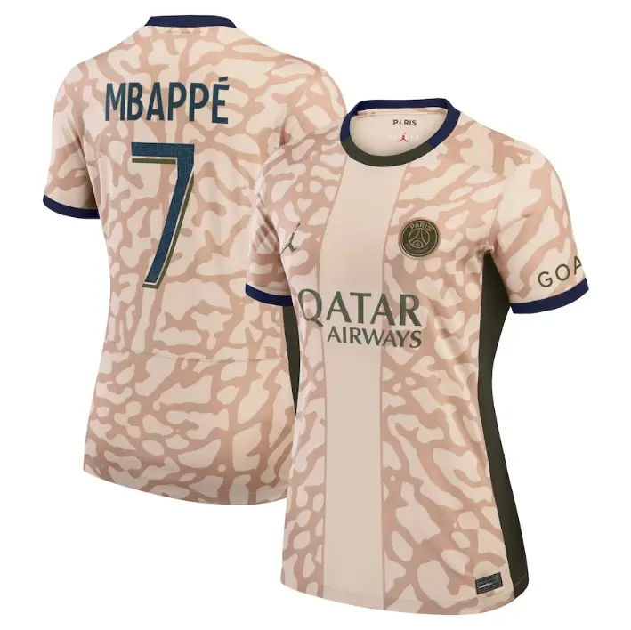 Camisa PSG Jordan 4 MBAPPÉ #7 2023/24 Feminina Camisa PSG Jordan 4 MBAPPÉ #7 2023/24 Feminina
