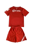 Kit Infantil Deportivo Toluca Home Vermelha 2023/24 Unissex