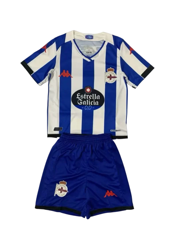 Kit Infantil Deportivo de La Coruña Home Azul Unissex