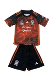 Kit Infantil Tigres UNL III Preta/Laranja 2023/24 Unissex