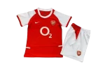 Kit Infantil Arsenal Home I Vermelho 2002/03 Unissex