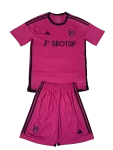 Kit Infantil Fulham Rosa Away II 2023/24 Unissex