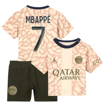 Kit Infantil PSG Jordan 4 MBAPPÉ #7 2023/24 Unissex