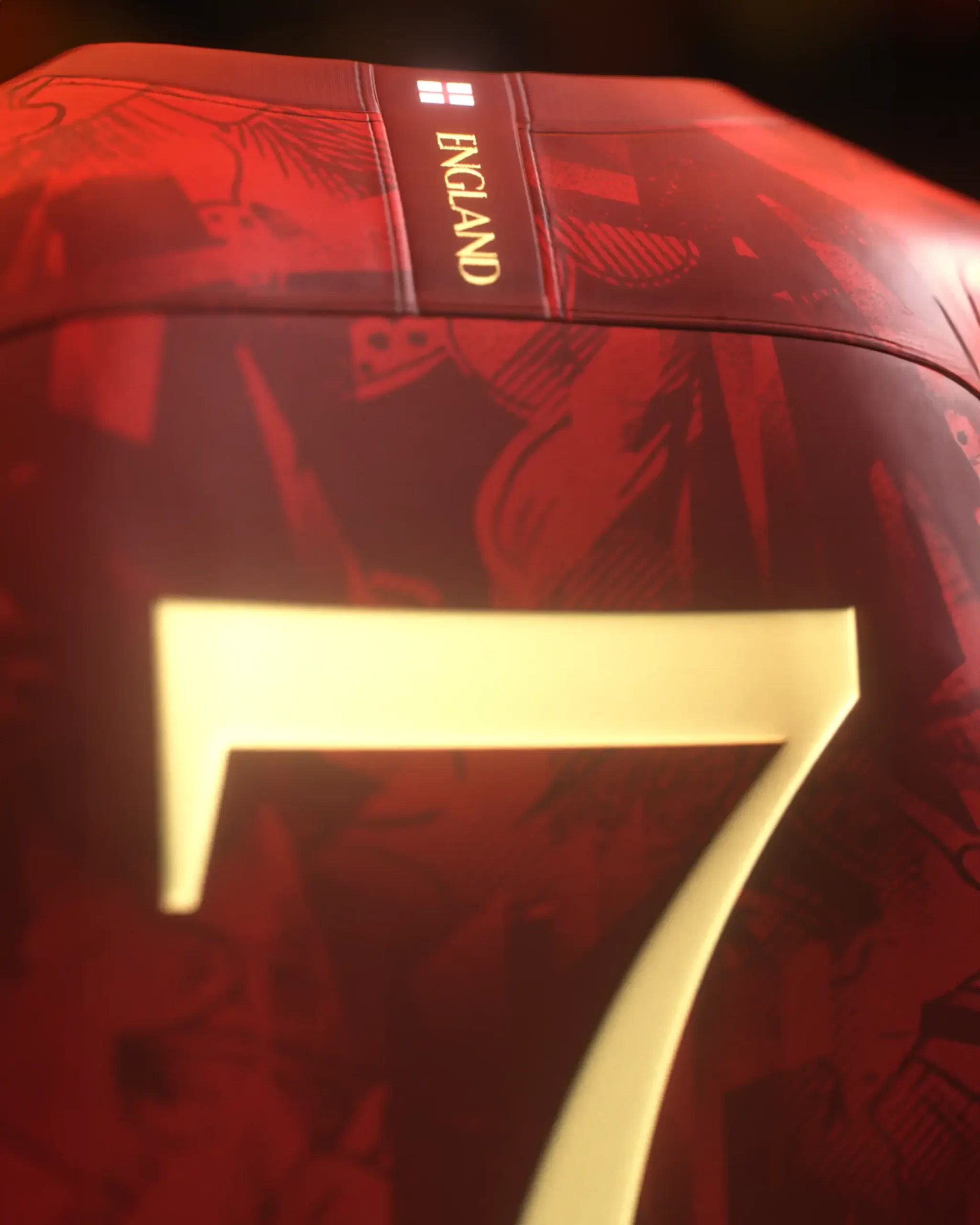 Camisa The Becks David Beckaham Vermelha Inglaterra 2024 Camisa The Becks David Beckaham Vermelha Inglaterra 2024