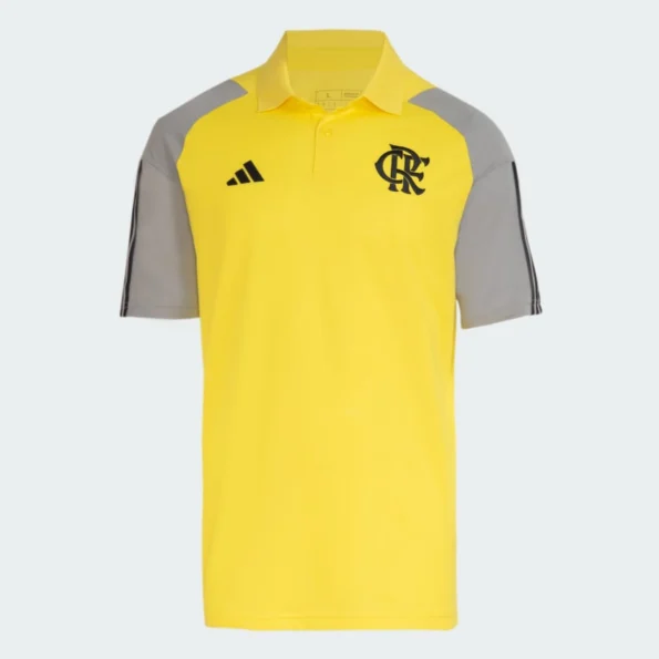 Camisa Flamengo Polo Comissão Técnica Amarela 2024/25 Masculina