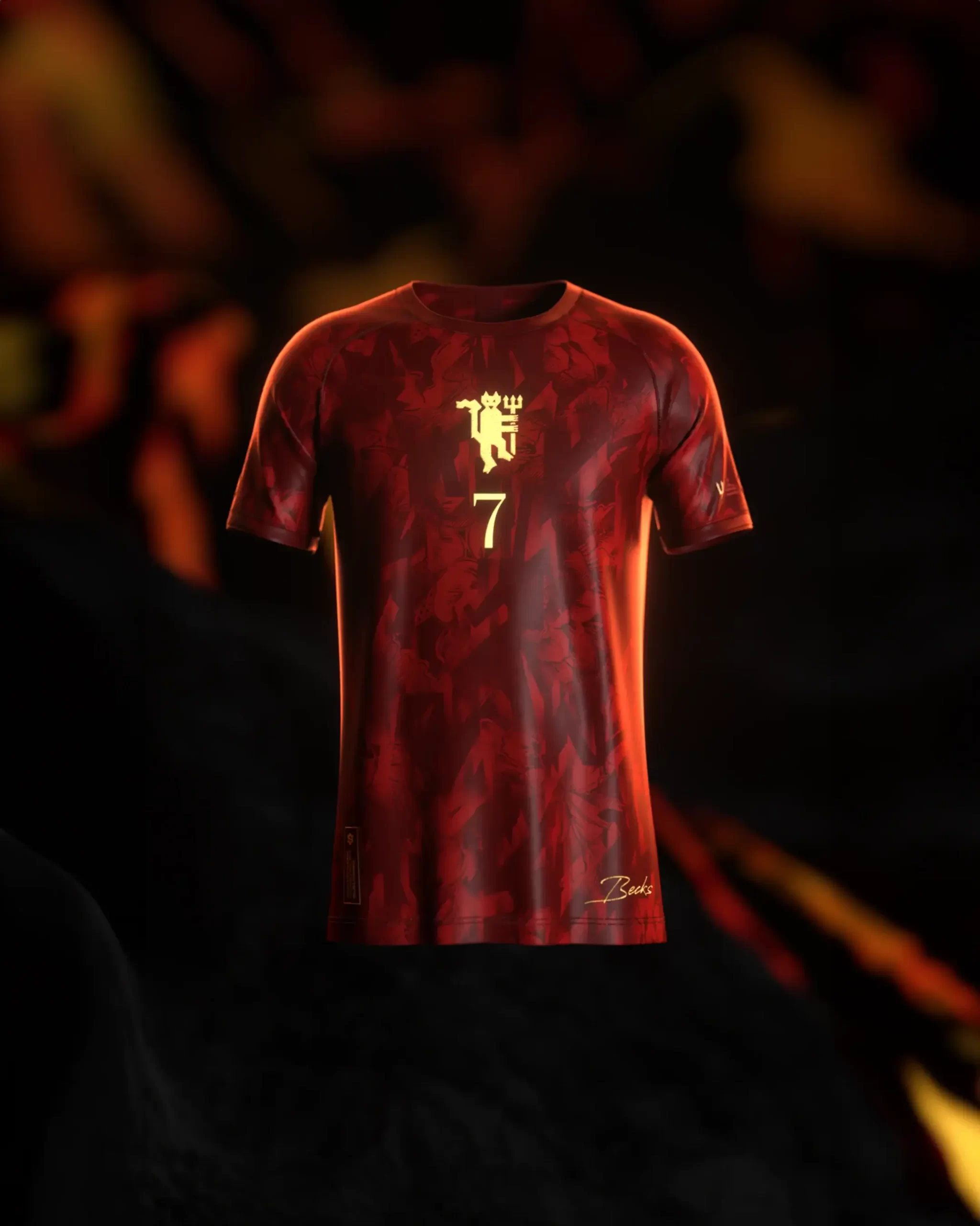 Camisa The Becks David Beckaham Vermelha Inglaterra 2024 Camisa The Becks David Beckaham Vermelha Inglaterra 2024