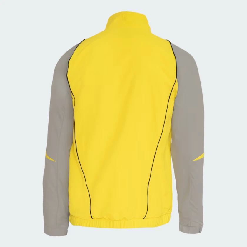 Jaqueta_Apresentacao_Flamengo_Amarelo_IP8222_02_laydown_hover Jaqueta Corta Vento Flamengo Amarela/Cinza 2024/25 Masculina