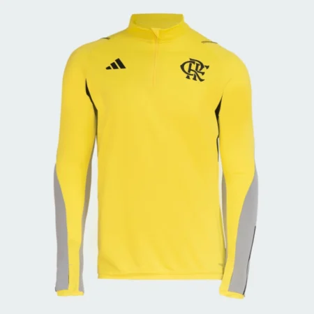 Jaqueta Moletom Flamengo Amarela Treino 2024/25 Masculina