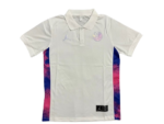 Camisa Polo PSG Branca com Roxo Masculina