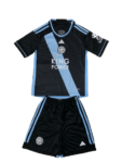 Kit Infantil Leicester Preto II 2023/24 Unissex