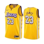 Regata NBA Lakers Amarela Estrelas Edition James #23