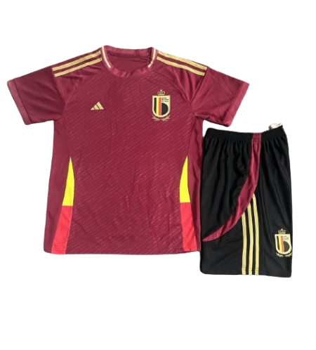 Kit Infantil Seleção da Bélgica Vermelha 2023/24 Unissex