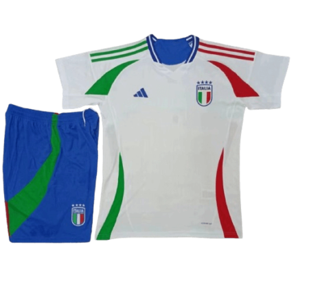 Kit Infantil Seleção da Itália Branca II 2024/25 Unissex