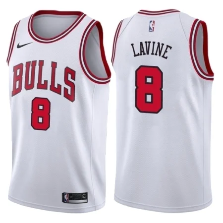 Regata NBA Swingman  Chicago Bulls Branca - Lavine #8