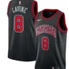 Regata NBA Swingman  Chicago Bulls Preta - Lavine #8