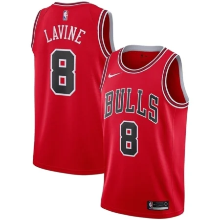 Regata NBA Swingman  Chicago Bulls Vermelha - Lavine #8