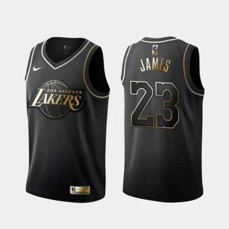 Regata NBA Lakers Golden Edition Black - James #23