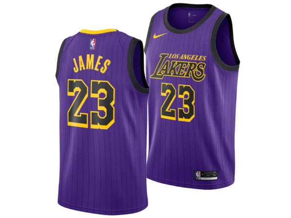 Regata NBA Los Angeles Lakers Roxa 2018/19 James #23