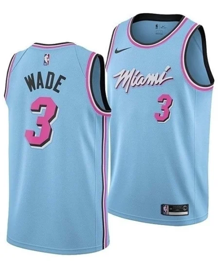 Regata NBA Swingman Miami Heat Vice City Azul - Wade #3
