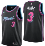 Regata NBA Miami Heat Preta Wade #3