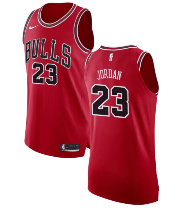 Regata NBA ICON AUTHENTIC Chicago Bulls Vermelha Jordan #23