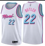 Regata NBA Miami Heat Vice City Branca – Butler #22