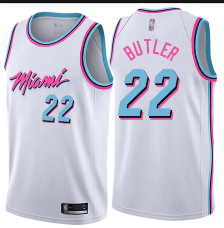 Regata NBA Miami Heat Vice City Branca - Butler #22