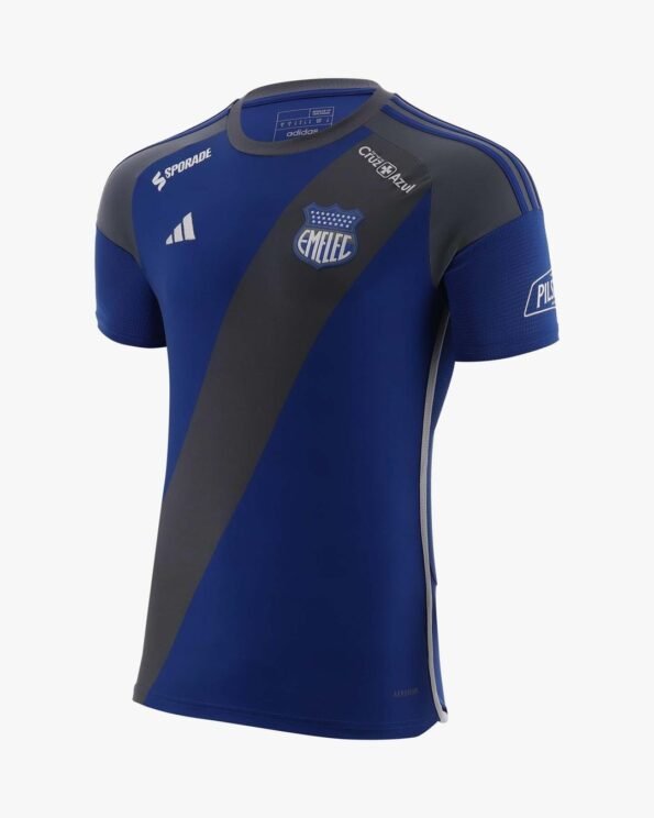 Camisa Emelec Home I Azul/Preta 2024/25 Masculina