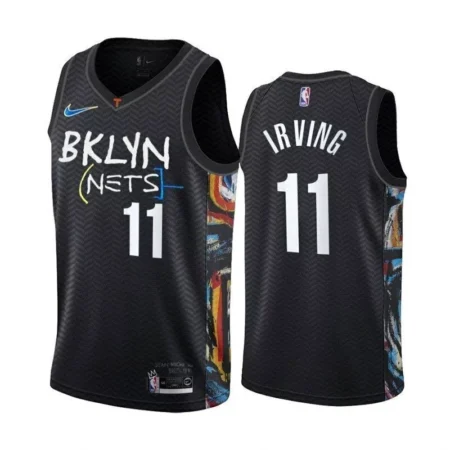 Regata NBA Brooklyn Nets Preta - Irving #11 2020-21