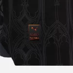 Camisa Quatro do Milan Preta Gola Polo 2024 Jogador Masculina