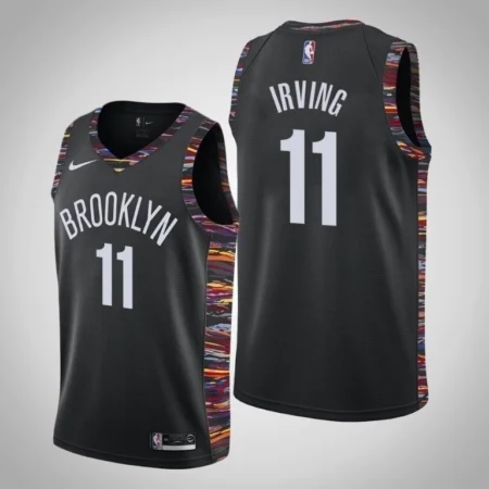 Regata NBA Brooklyn Nets City Preta 2018-19 - Irving #11