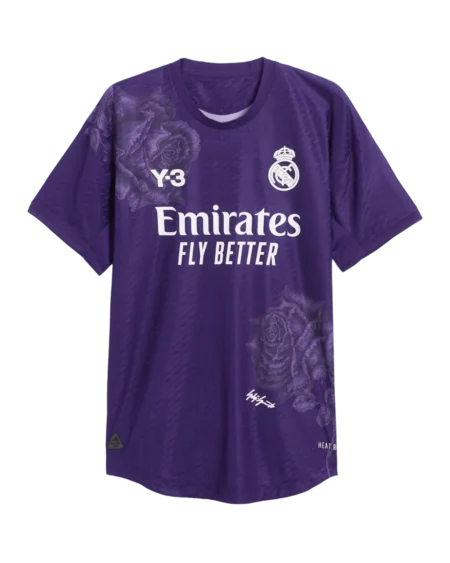 Camisa Quatro Real Madrid Y-3 Roxo 2023/24 Masculina Jogador