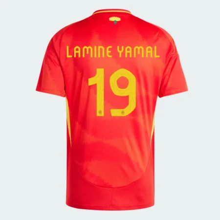 Camisa Espanha do Lamnie Yamal #19 I Laranja 2024/25 Masculina