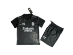 Kit Infantil Real Madrid Preta Flores Y-3 2024/25 Unissex