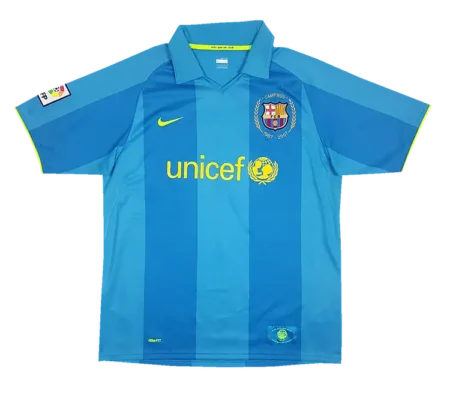 Camisa Barcelona Retrô II Away Azul 2007 Masculina