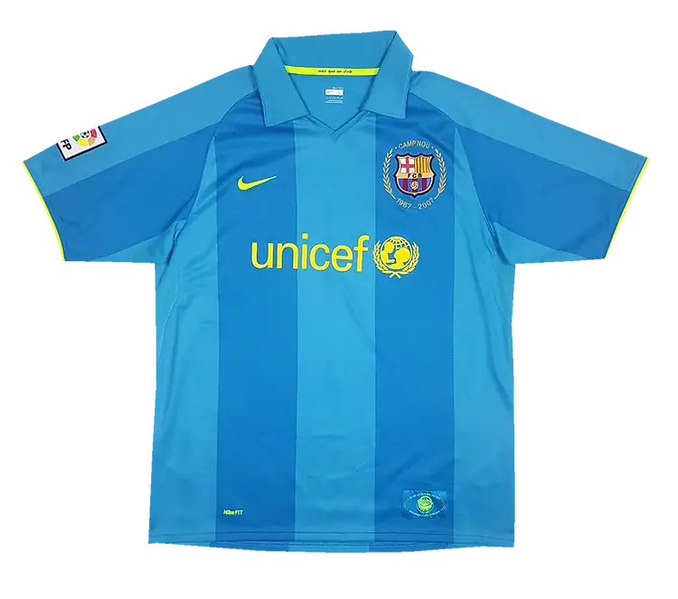 Camisa Barcelona Retrô II Away Azul 2007 Masculina Camisa Barcelona Retrô II Away Azul 2007 Masculina