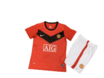 Kit Infantil Manchester United Home Vermelha 2009/10 Unissex