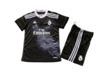 Kit Infantil Real Madrid Preta Away 2014/15 Unissex