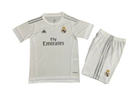 Kit Infantil Real Madrid Home I Branca 2015/16 Unissex