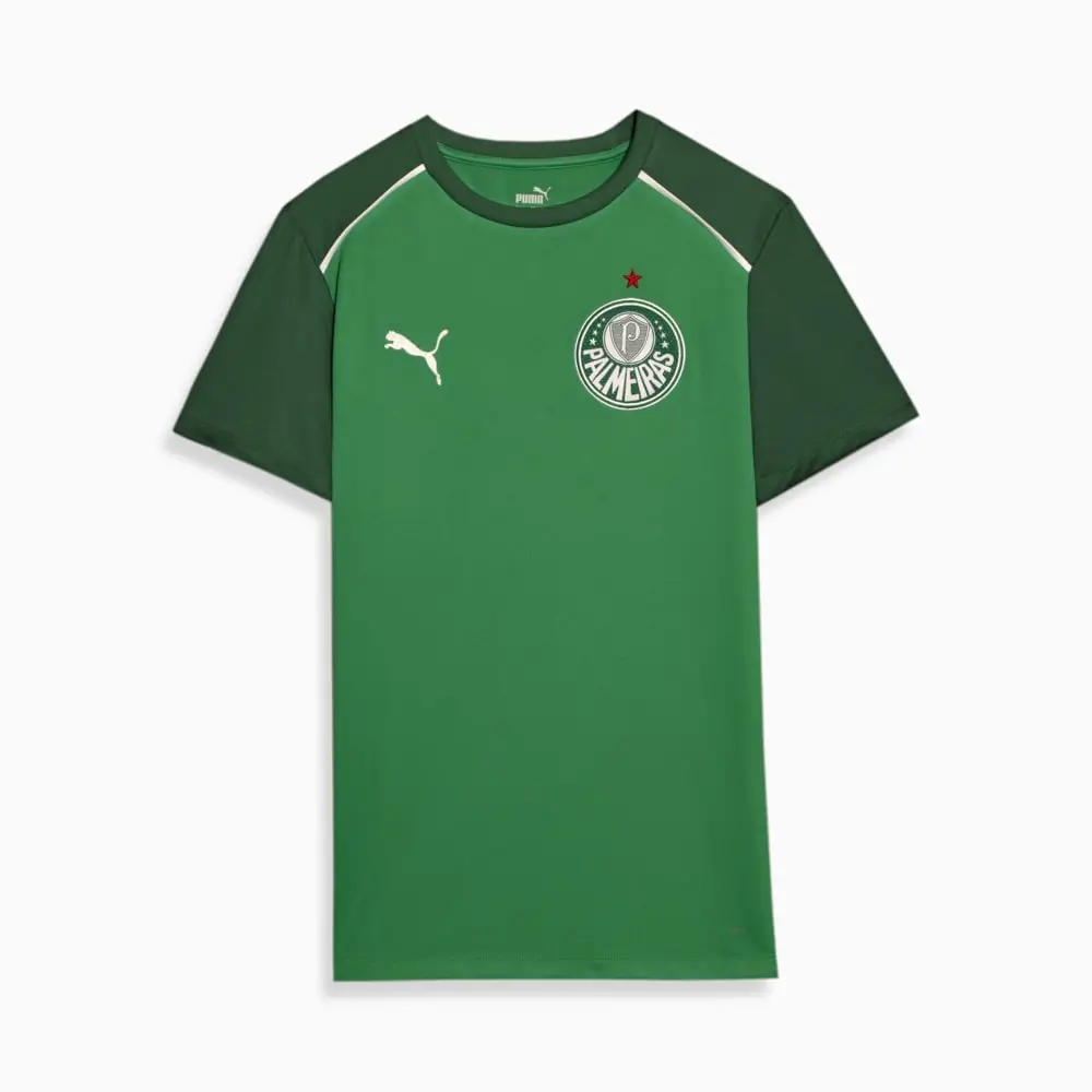 Camisa Palmeiras Casual Verde Escuro 2024/25 Masculina Camisa Palmeiras Casual Verde Escuro 2024/25 Masculina